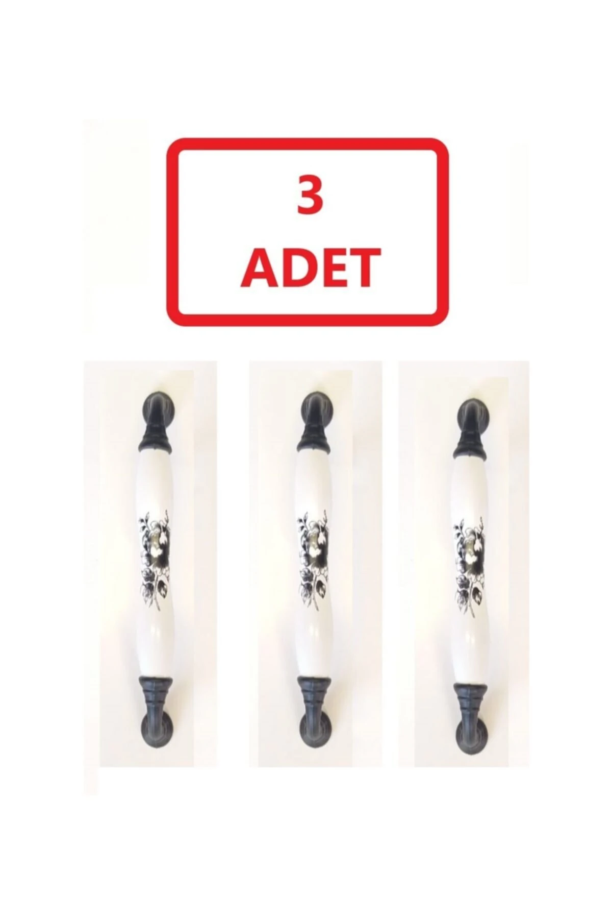 Mika Porselen Kulp 128mm (3 Adet)