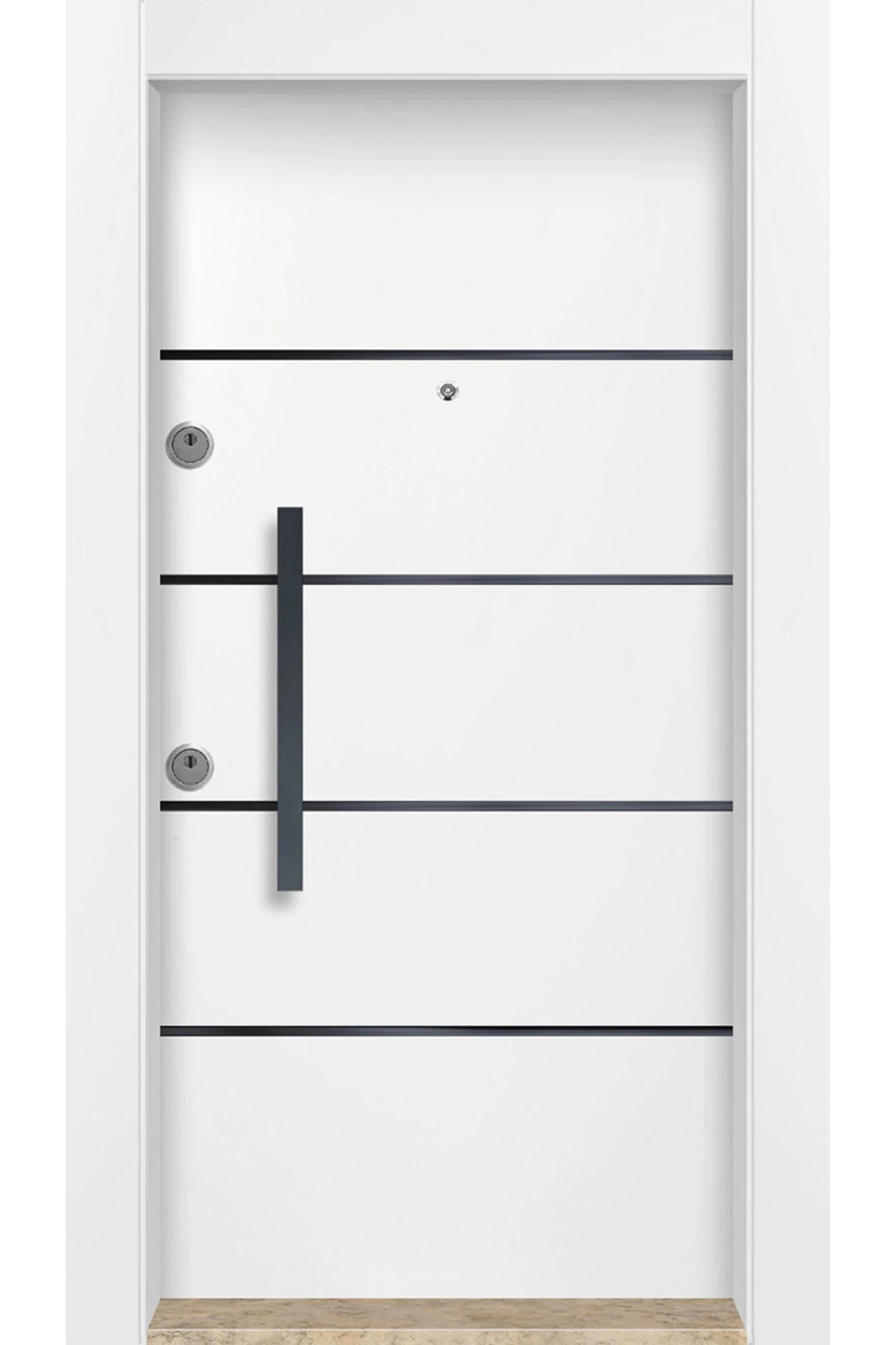 Dış Iklim Kapısı, Yağmura Güneşe Dayanıklı Çelik Kapı,mn-6027 Sağ