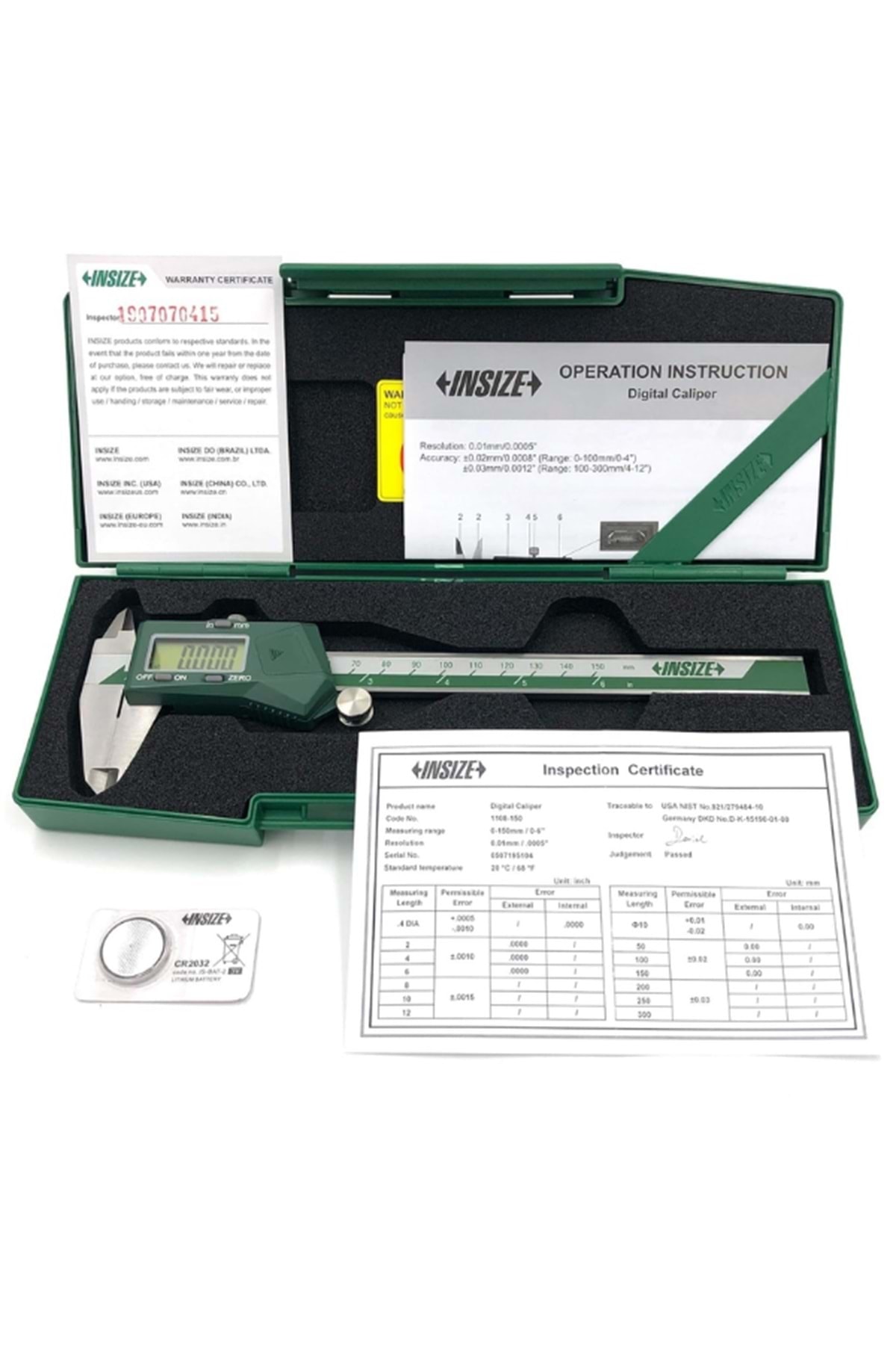 İNSİZE İNSİZE 1108-150 DİJİTAL KUMPAS 150 MM SD
