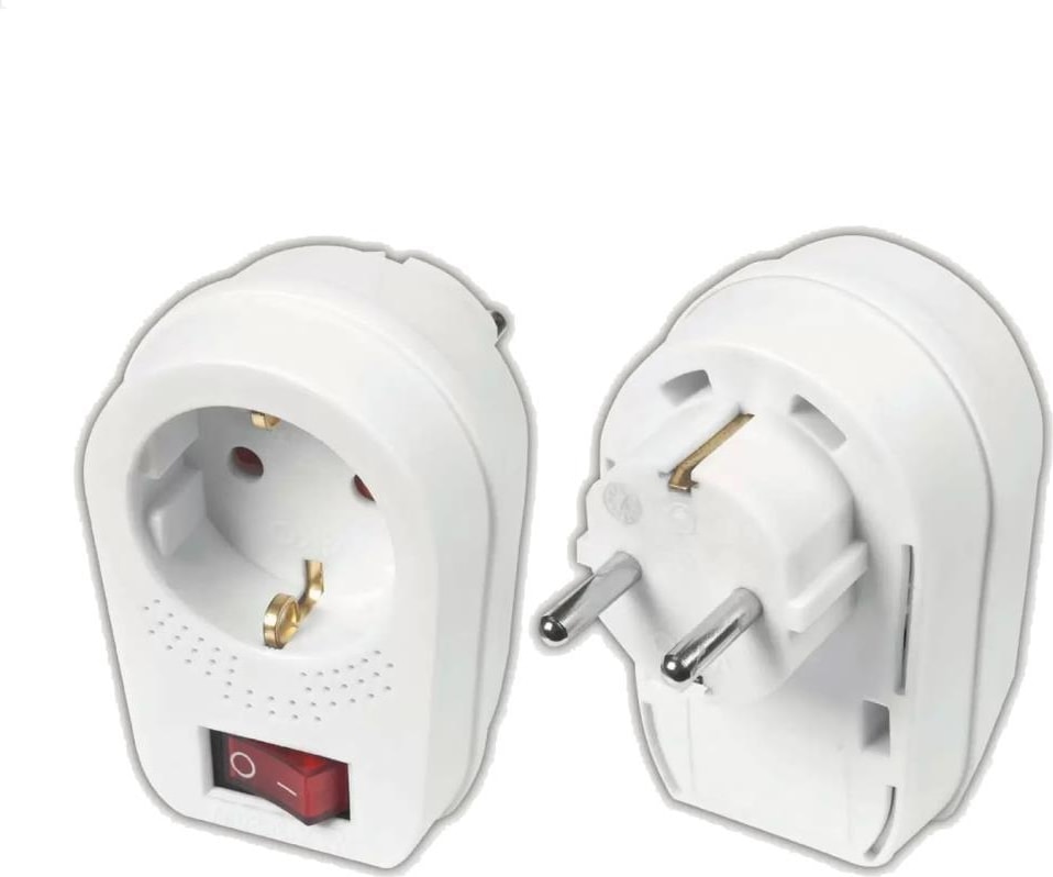 Tekli Anahtarlı Topraklı Fiş Priz 1'li