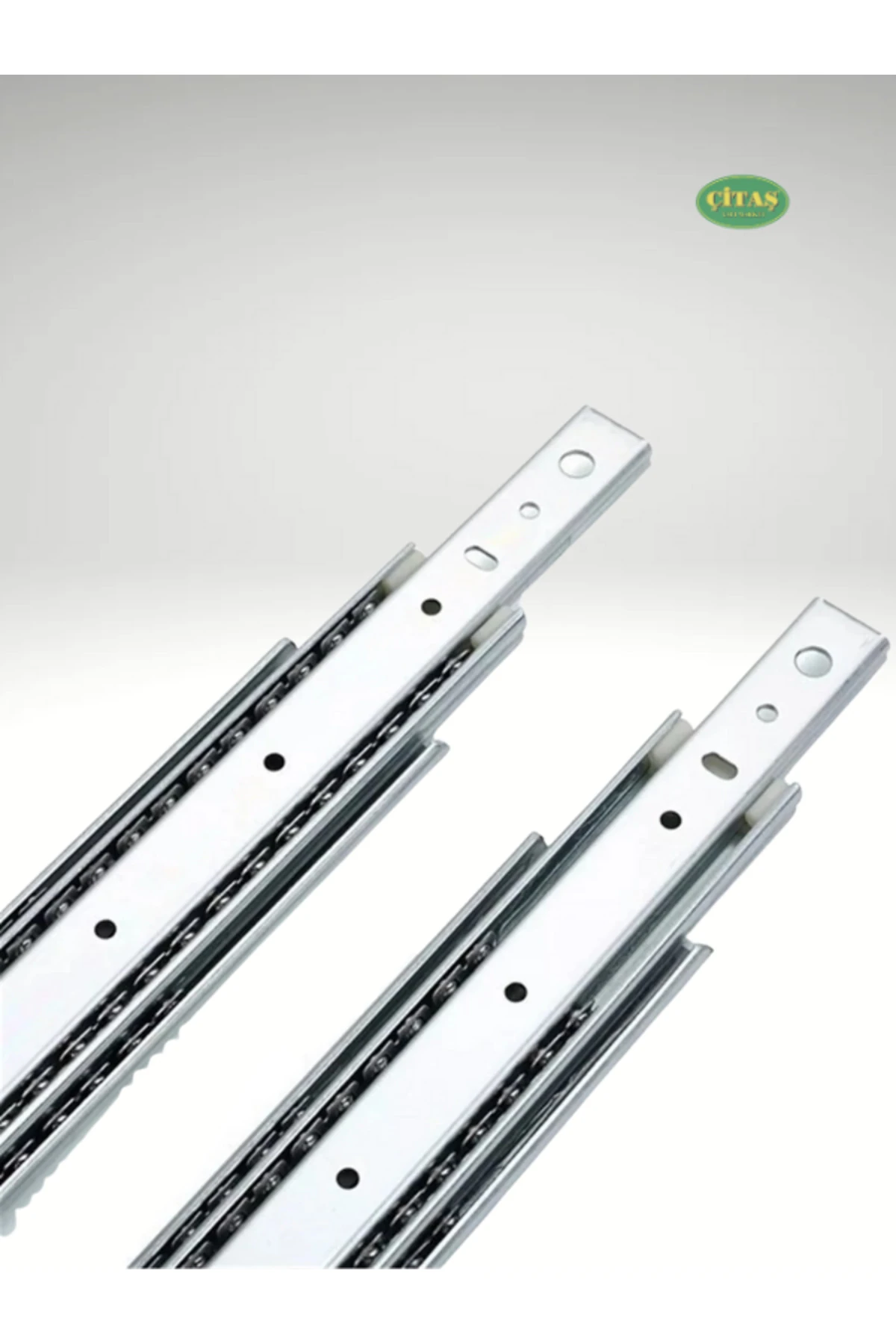 1. SINIF 25 CM TELESKOPİK BİLYELİ ÇEKMECE RAYI (3.5 CM GENİŞLİK)