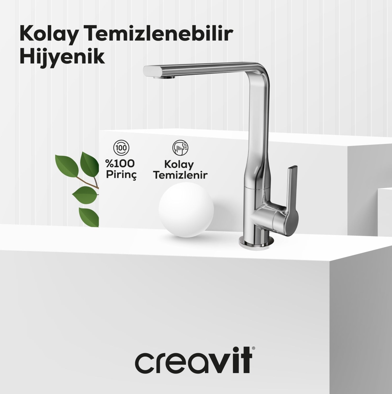 Nuovo Mutfak Armatürü Krom