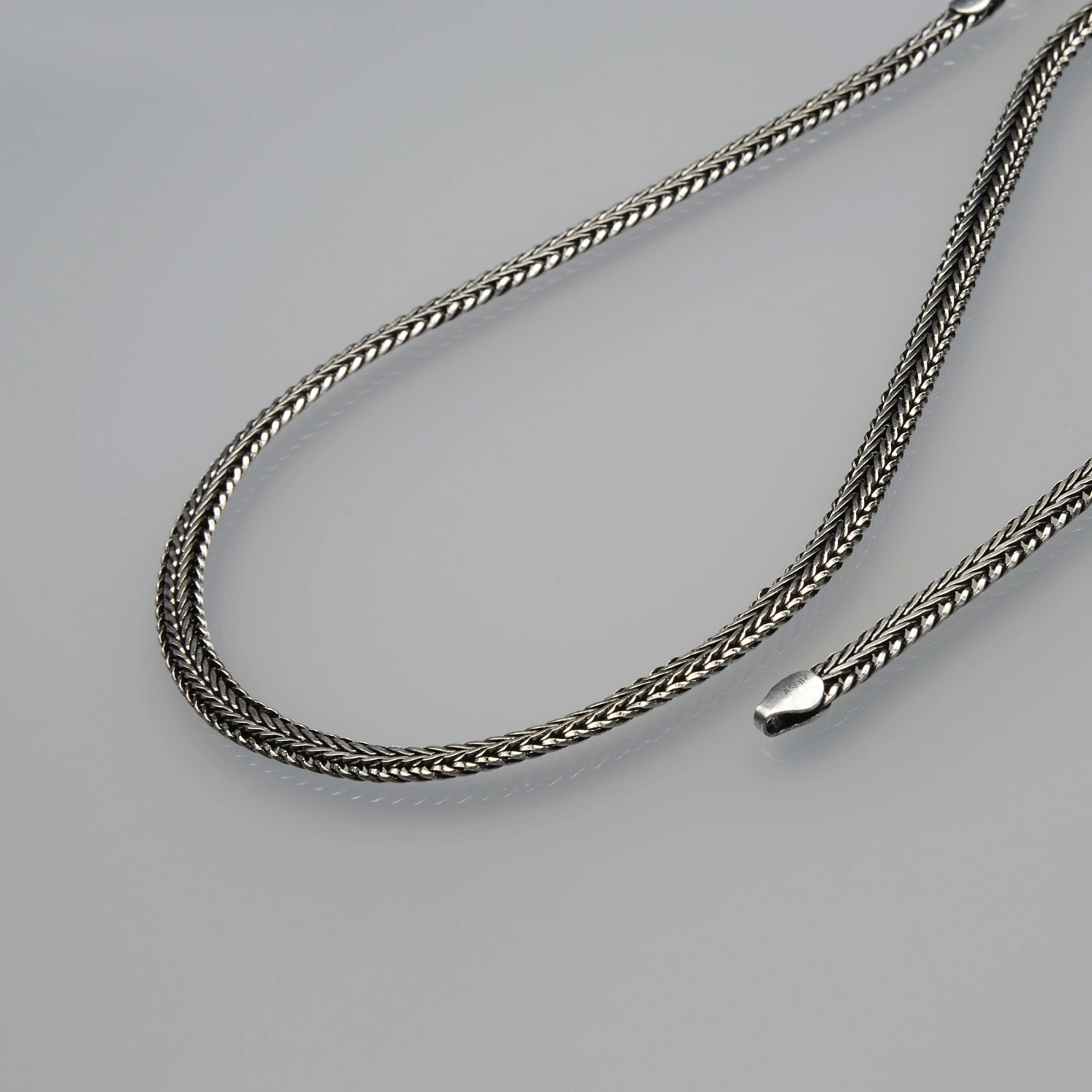 4n Çavuş Tilki Kuyruğu Gümüş Zincir