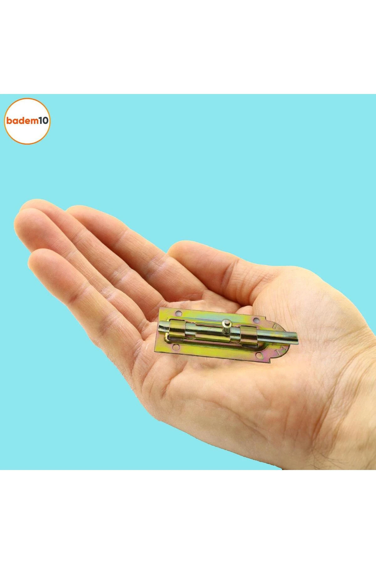 Mavzer Sürgü Kilit No:6 Kadmiyum 35x88 mm Kapı Pencere Emniyet Mandalı Kilidi