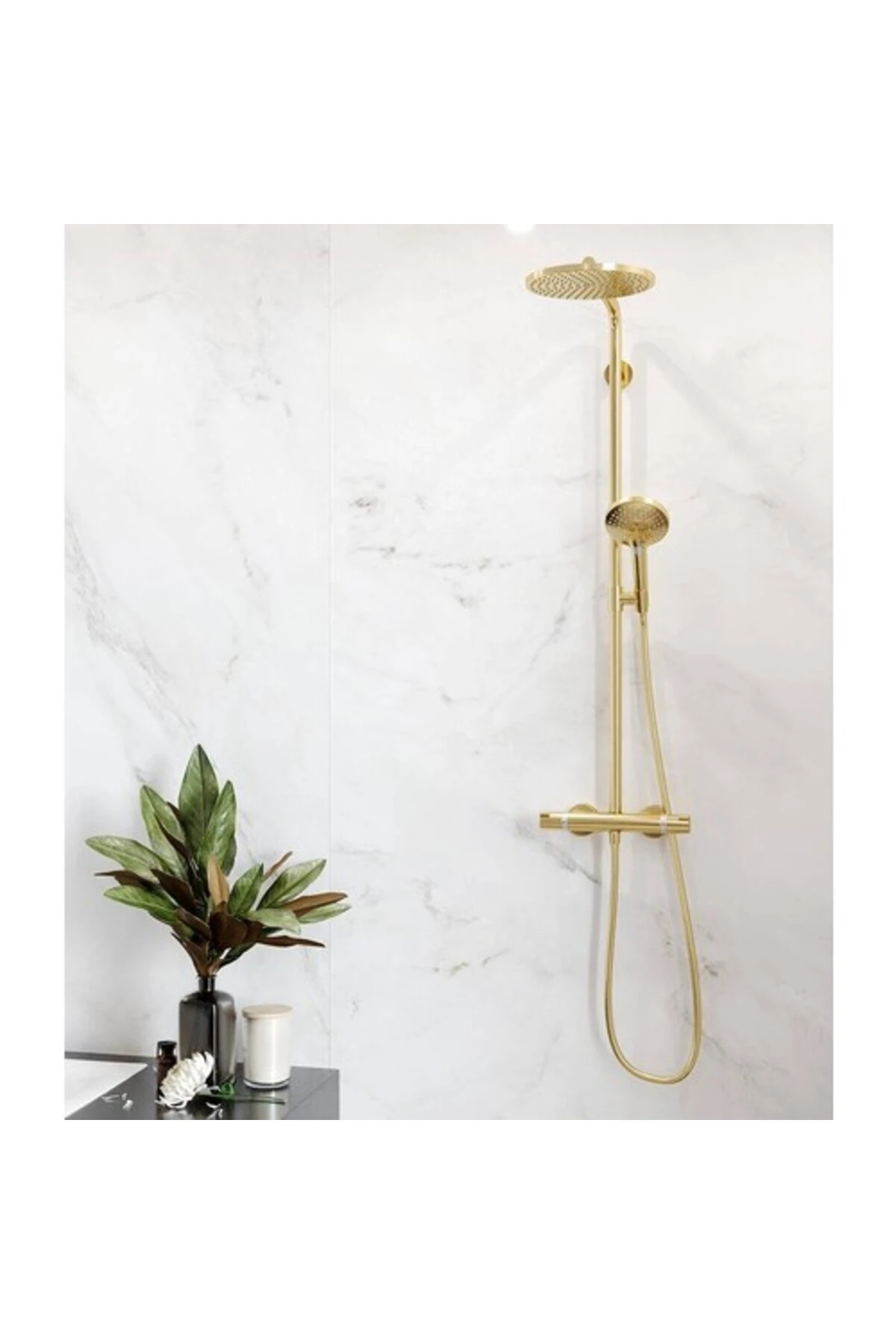 Raindance Select S 240 Duş Kolonu, Termostatlı, Parlak Altın 27633990