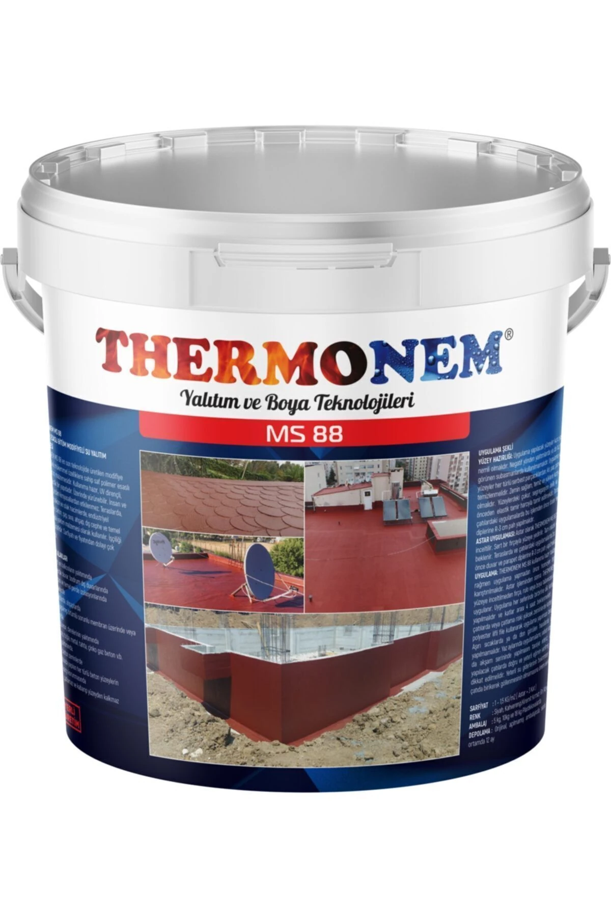 Ms 88 Polimer Esaslı Bitüm Modifiyeli Su Yalıtım Malzemesi 7,5 Kg