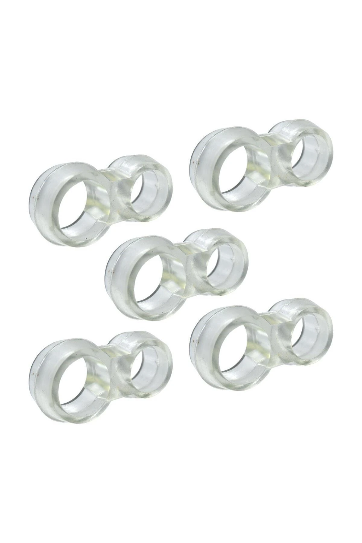 TAYEM Şeffaf Silikon Plastik Kapı Kolu Tutucu Tutacağı Durdurucu Pencere Tamponu Stoperi (5 ADET)