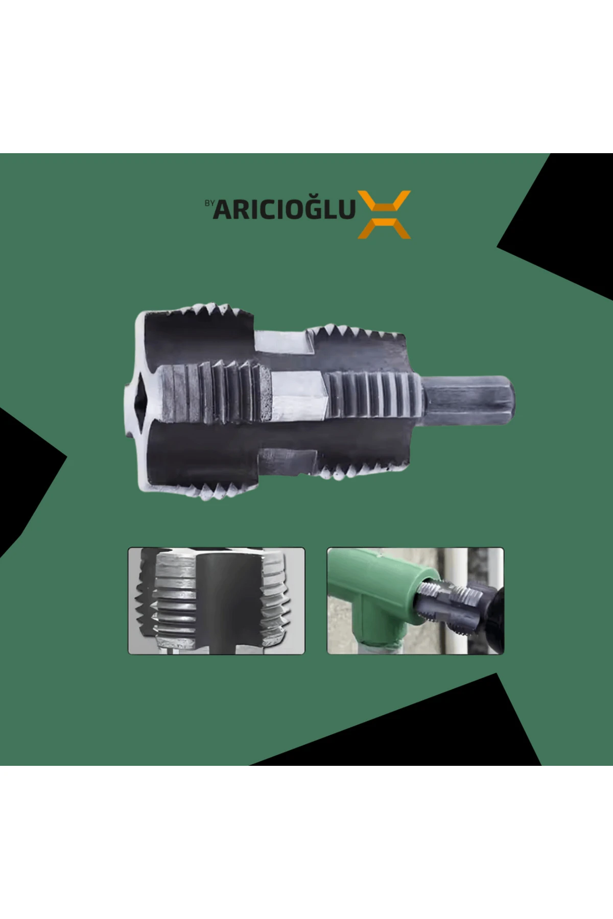 NR-BİDA 20mm-25mm Bits İç Dişli Açma Aparatı