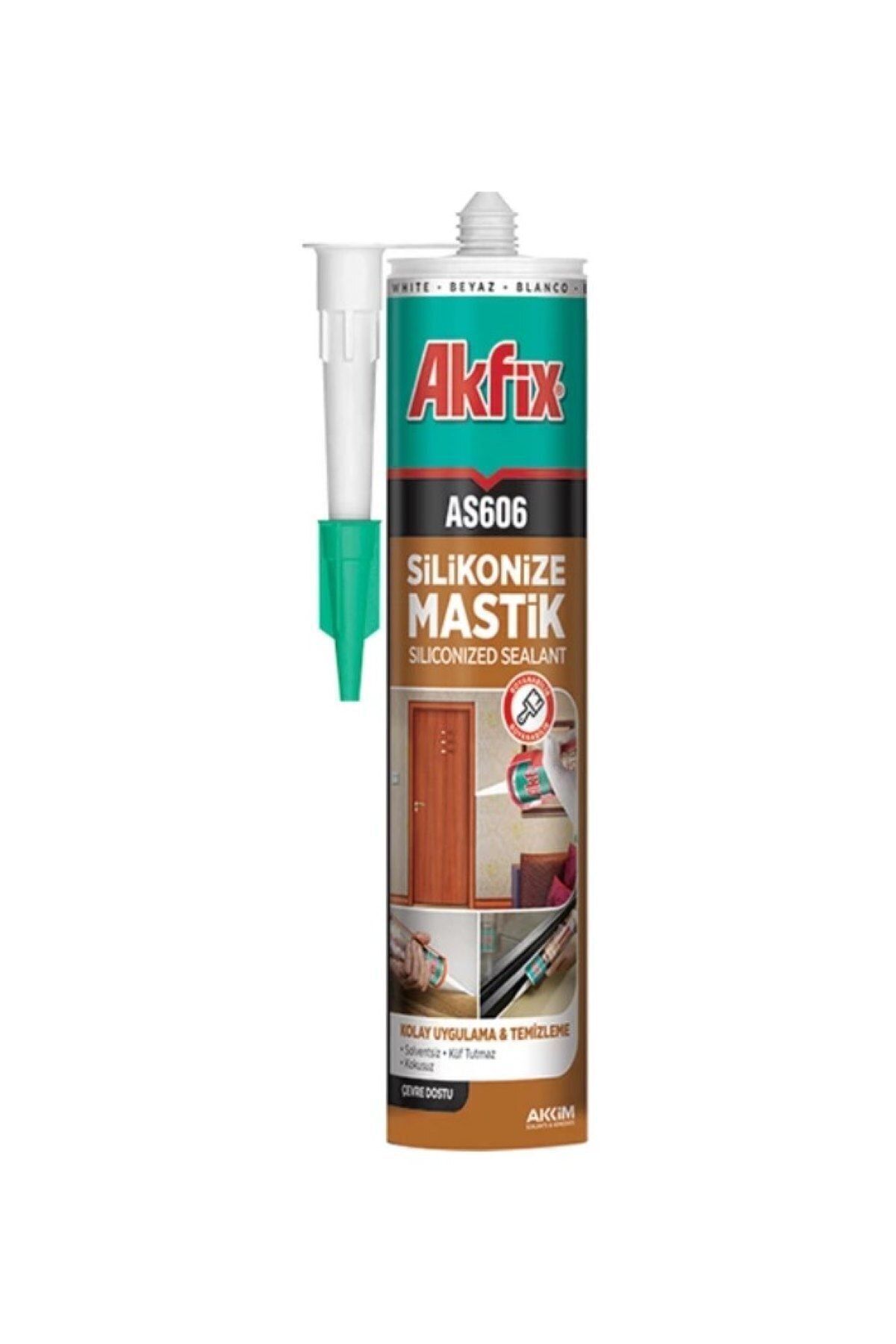 Beyaz Silikonize Akrilik Mastik 600ml