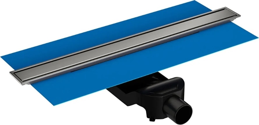 59980480000 Eco-Flow V-Flow Dk100 60 Cm Duş Kanalı,Mat Krom Yandan
