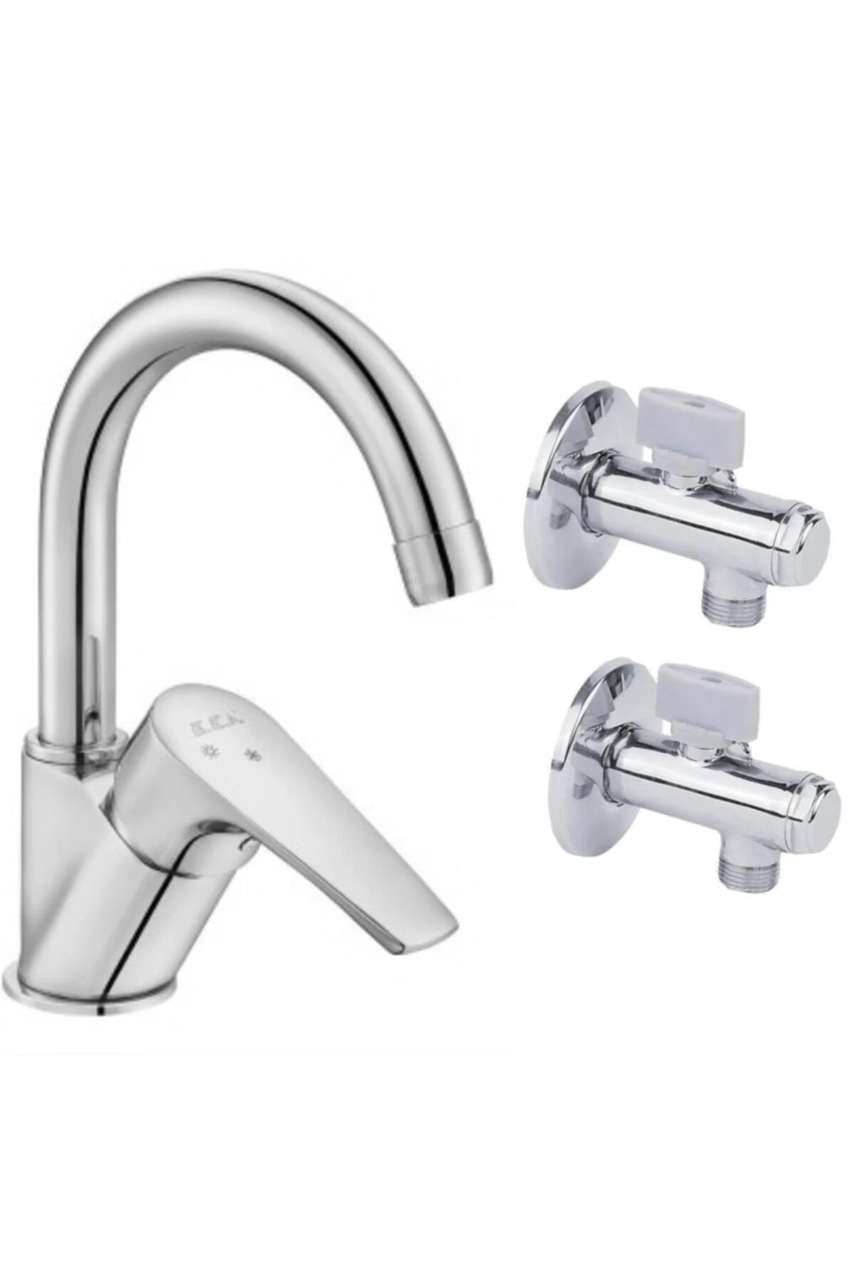 Niobe Kuğu Boru Lavabo Batarya 054+2 Filtreli Ara Musluk