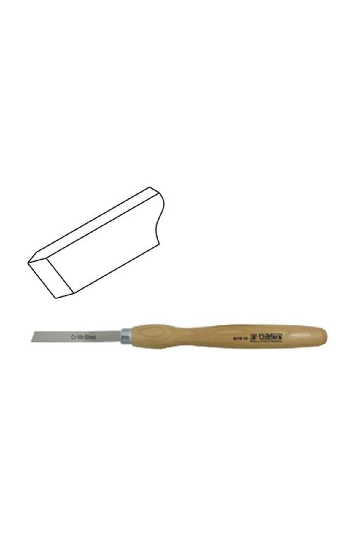 817110 Eğri Ağız Ahşap Torna Bıçağı 14x105 mm