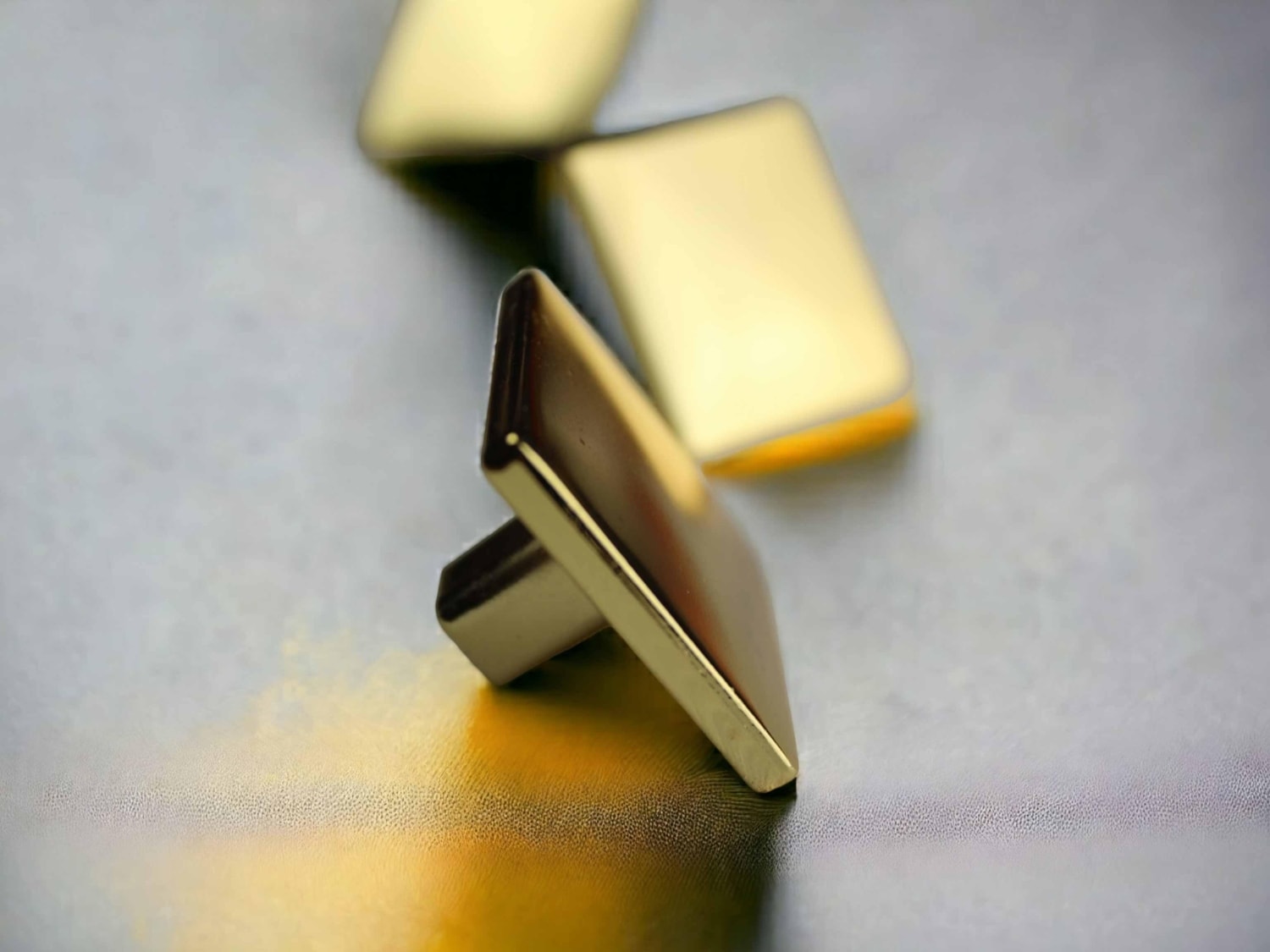 Gold Kare Dolap ve Çekmece Kulpu