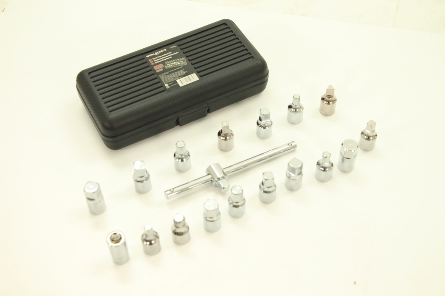 Worldforce 18 Parça Yağ Tapa Anahtar Seti Ful Çeşit 3/8" Girişli Profesyonel Karter Lokma Seti