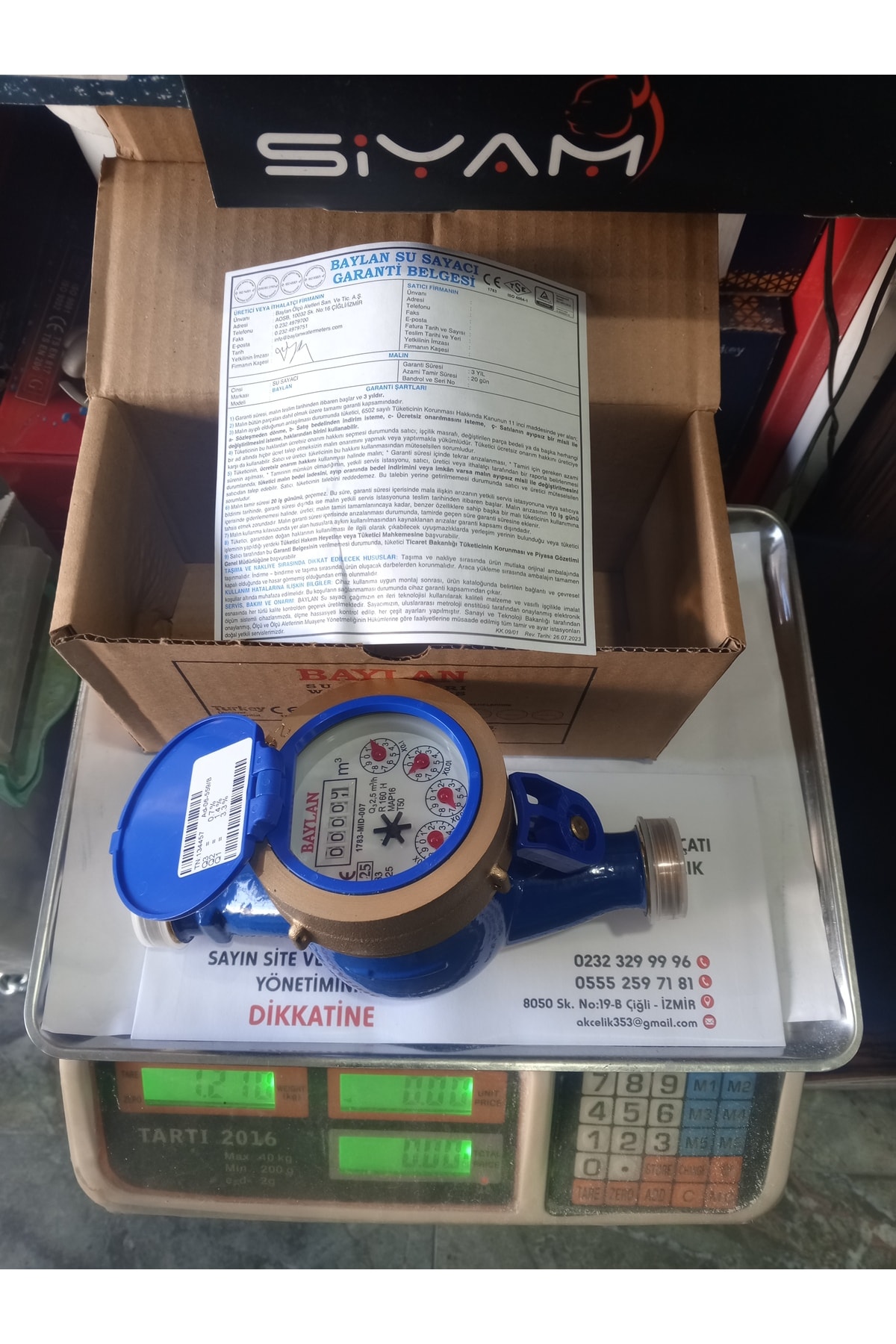 Rsz Tk-25 Dn20 190 Mm Soğuk Su Sayacı