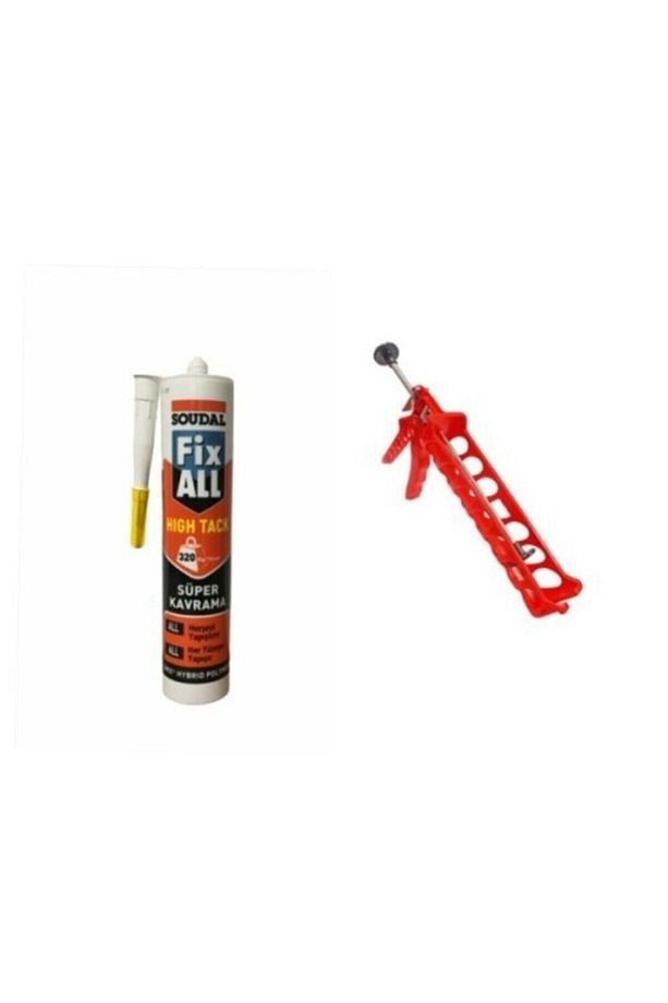 Fix All High Tack Korniş Yapıştırıcı Montaj Yapıştırıcısı 290 Ml Beyaz + Silikon Tabancası