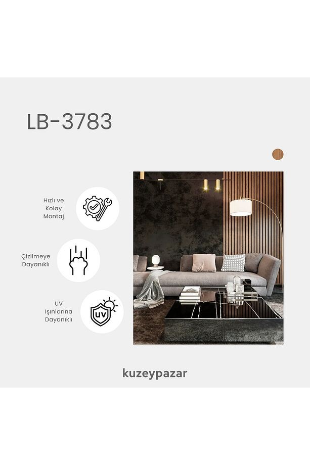 AGT Duvar Lambri Profili Lb 3783- TEAK