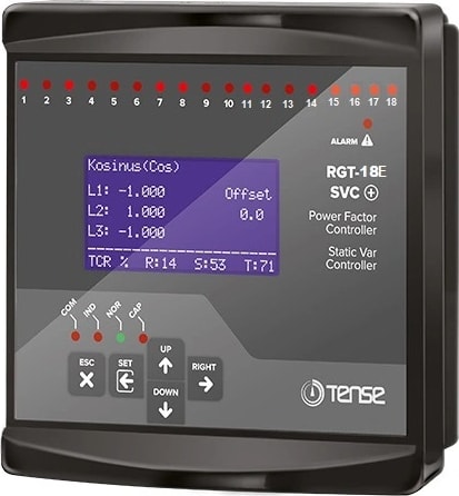 RGT-18E LCD Ekran Trifaze Reaktif Güç Kontrol Rölesi