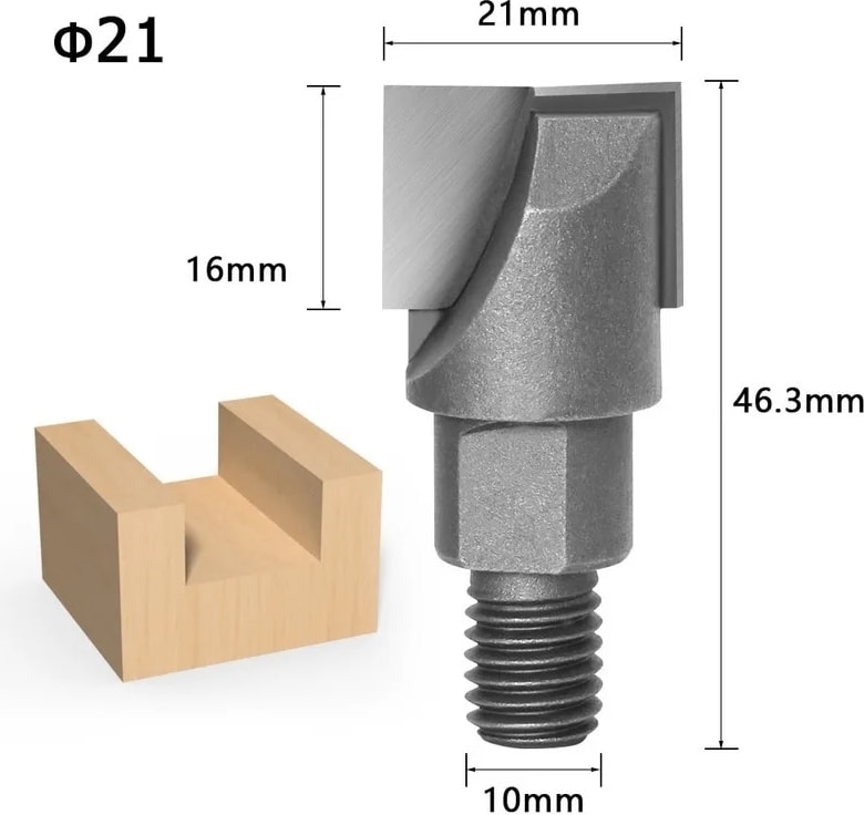 NO.44855 Stili 10MM Shank Tungsten Iplik Değirmenleri C Alt Temizleme Yönlendirici Bit Ağaç Işleme Freze Kesicisi Aletler Kapı Kilidi Planya Kesici (Yurt Dışından)