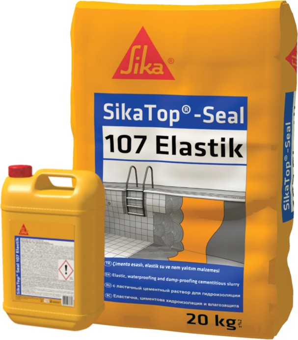 top® SEAL-107 Elastik | Sürme Esaslı Su Yalıtım Çözümleri 30KG(20KG+10KG) Çimento Gri