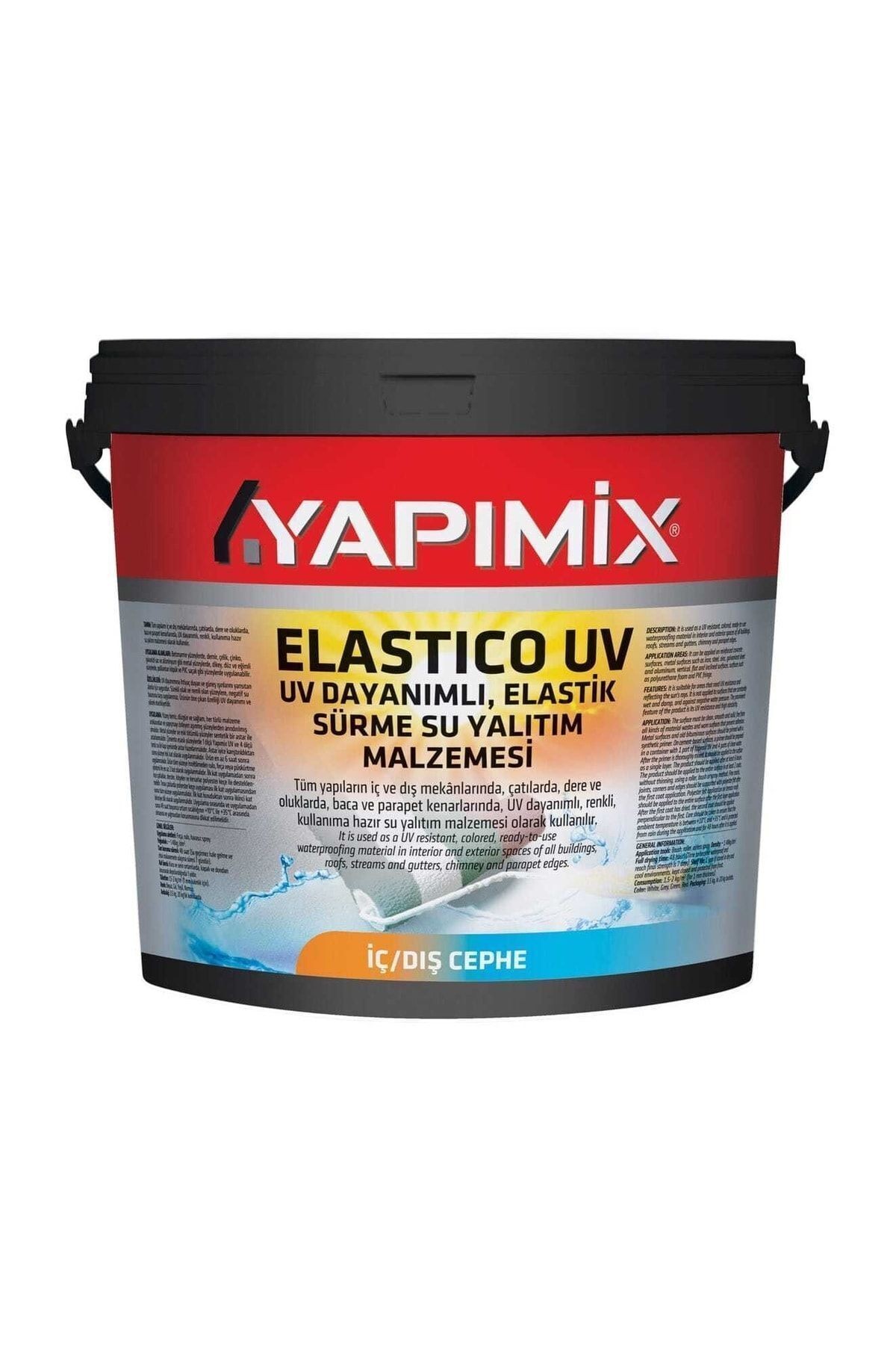 Elastico Uv - Uv Dayanımlı Teras Dam Çatı Dere Oluk Sürme Su Yalıtım Malzemesi