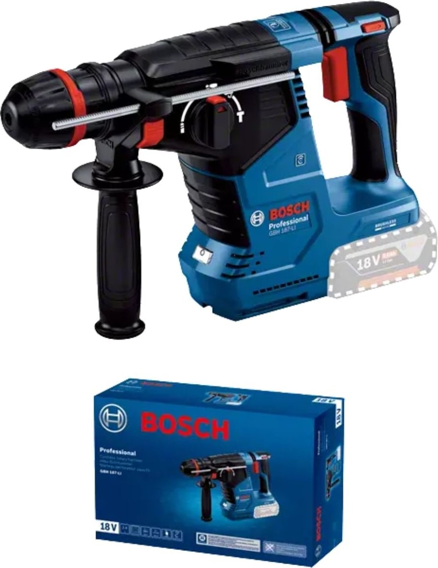 BOSCH Gbh 187 Lı One Akülü Kırıcı Delici 18 Volt (Akü ve Şarj Aleti Hariç)
