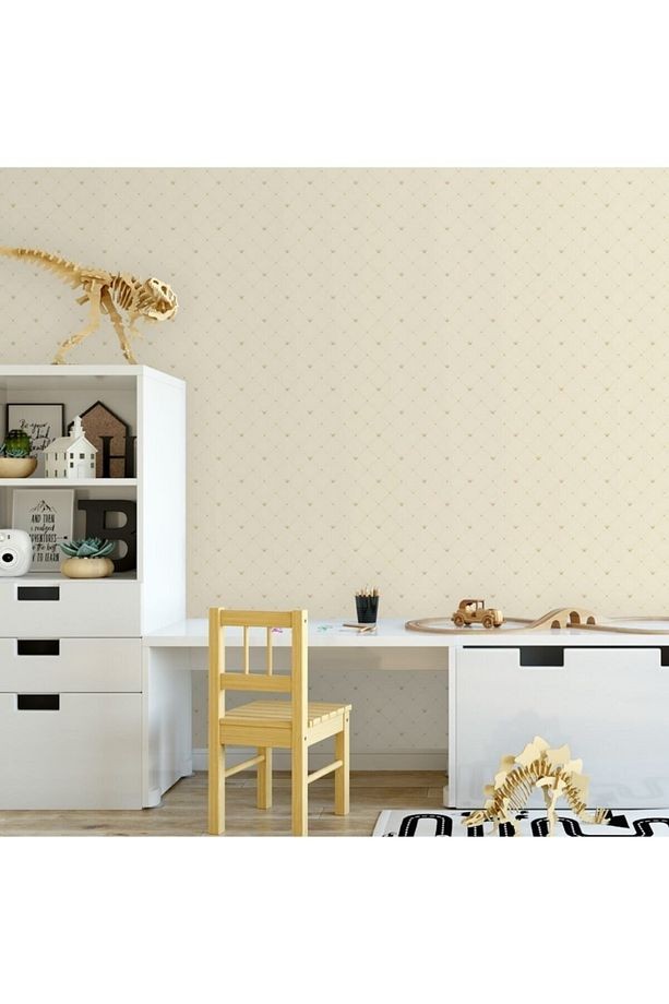 Adakids 8911 Bej Desenli Serie Çocuk Odası Duvar Kağıdı 8911-1