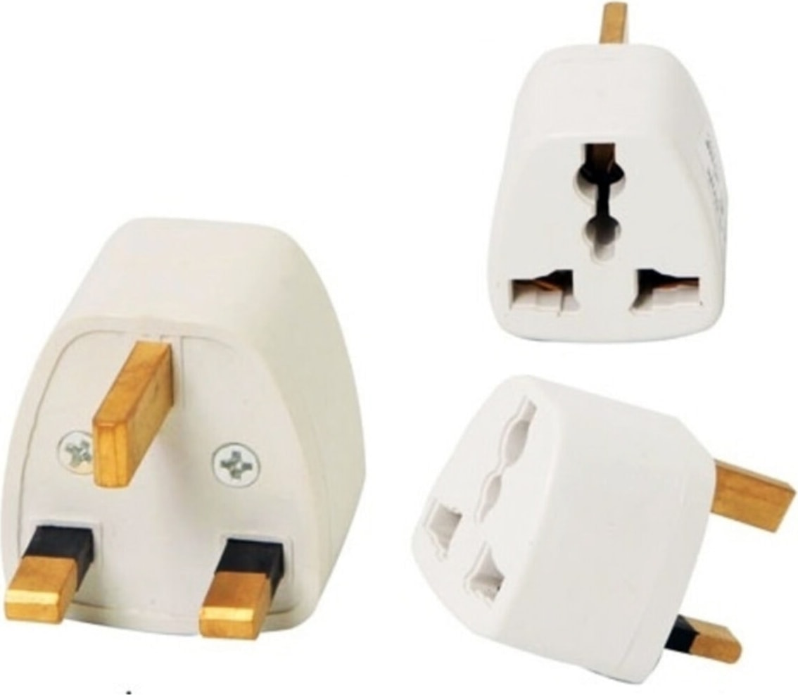 Türkiye ve Avrupa Erkek Fişi, İngiliz / malta ve Suudi Arabistan (Hac) Fişine Dönüştürücü Aparat Plug Converter