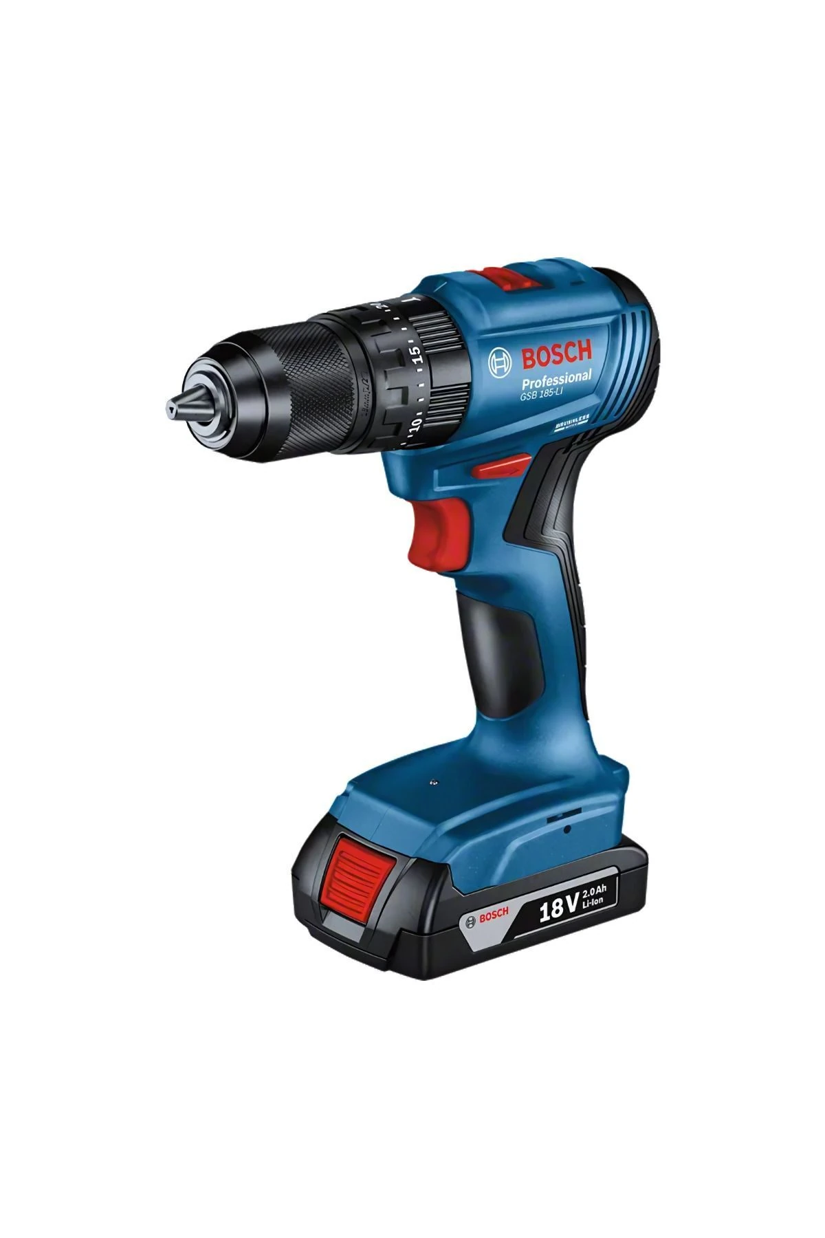 Orijinal Akülü Darbeli Şarjlı Matkap GSB 185-LI + 23 Parça Aksesuar + T. Çantası + 1 x 18V 2.0Ah Ak