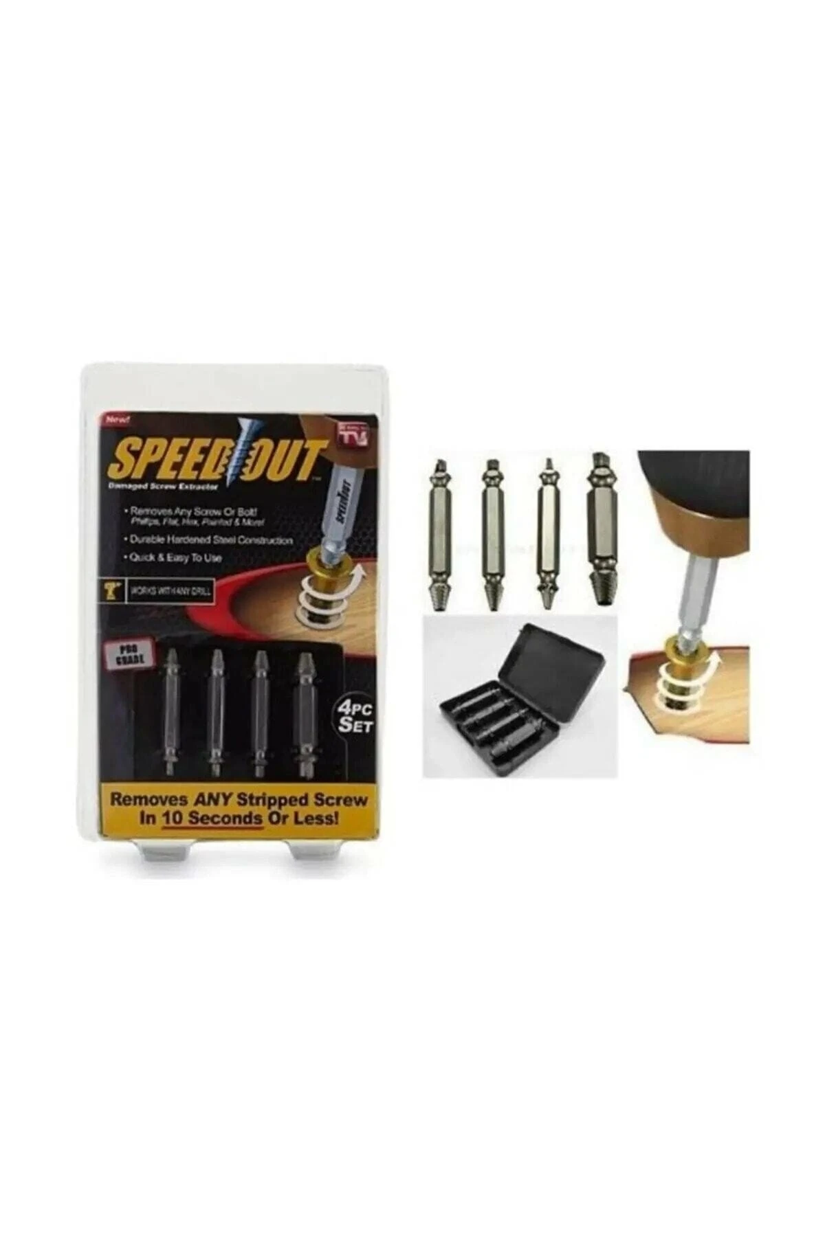 Speed Out Kör Vida Çıkarıcı 4 Lü Set