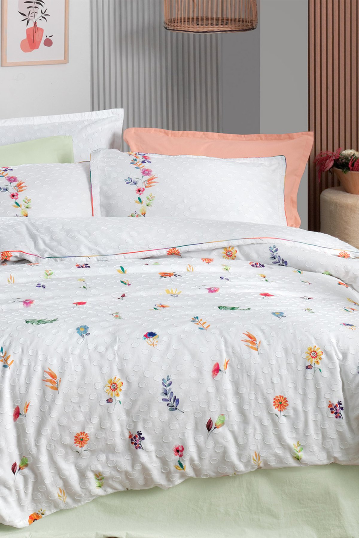 Elvira Multi Çift Kişilik %100 Pamuk Mood Comfort Nevresim Takımı