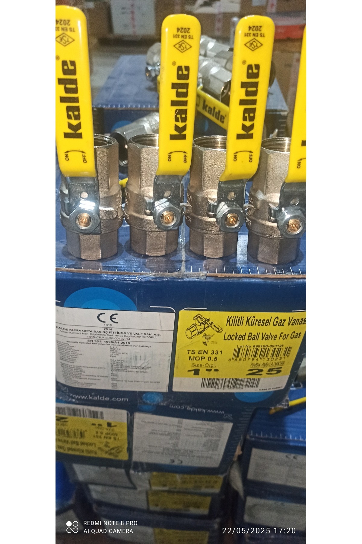 1'' Doğalgaz Vanası Kilitli