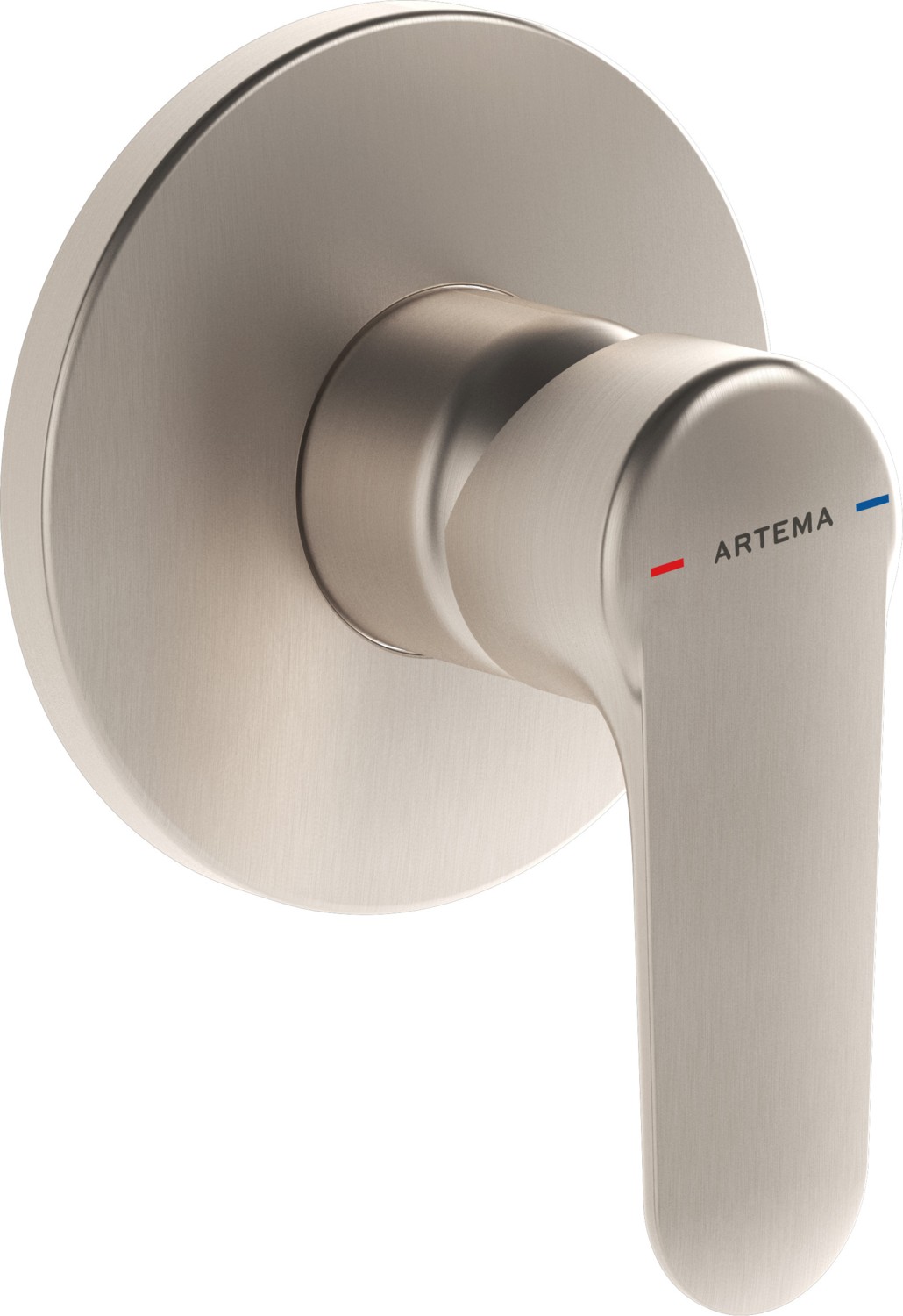 Root Round A4272834 Ankastre Duş Bataryası, Sıva Üstü, Fırçalı Nikel