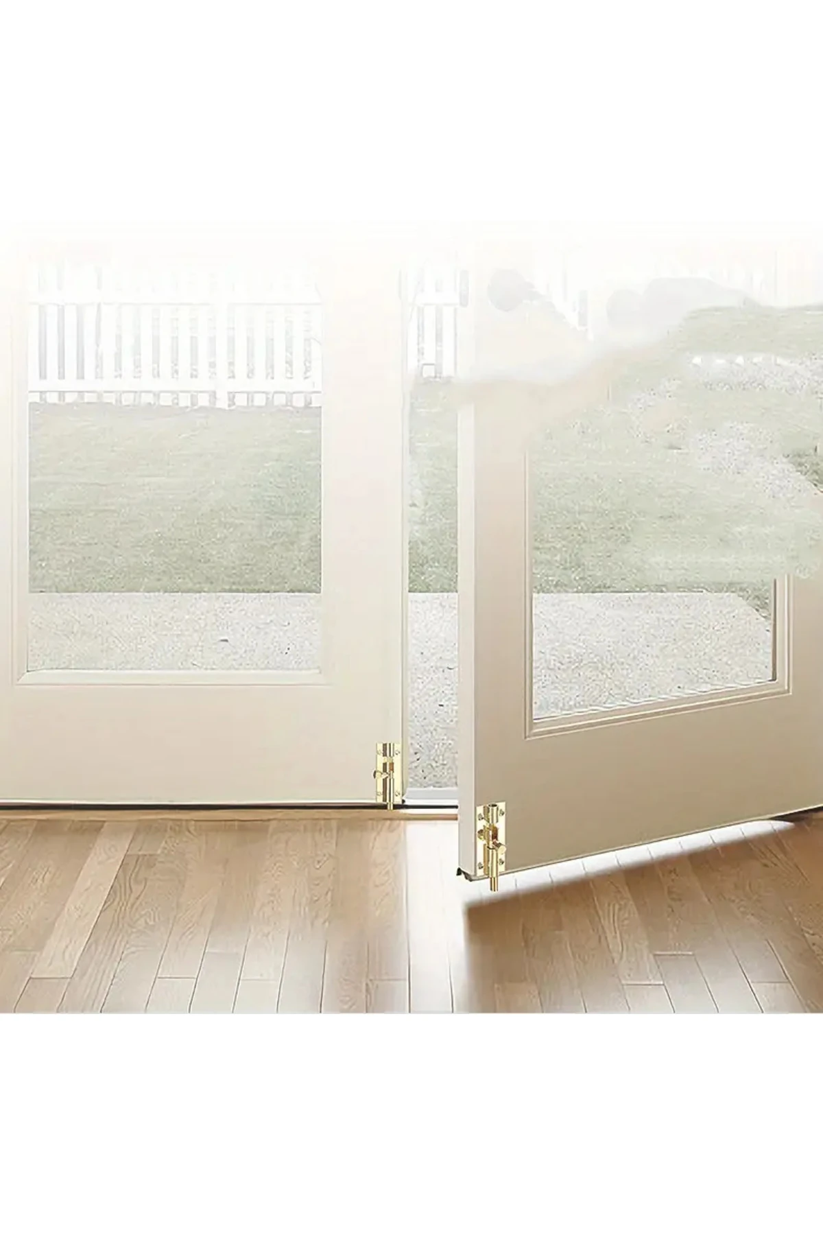 Metal Mavzer Sürgü Kilit Vidalı Kapı Pencere İç Dış Dolap Kilidi Sürgüsü Emniyet Mandalı Pirinç Renk