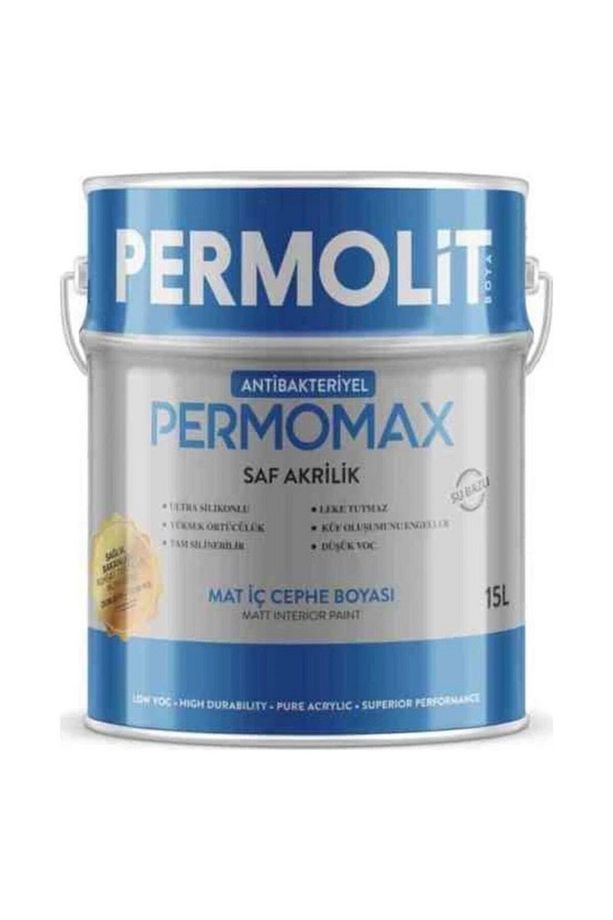 Permomax Mavi Antibakteriyel Mat Iç Cephe Boyası 2,5 Lt
