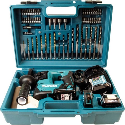 MAKİTA HR140DWAE2 Akülü Delici Matkap SDS Plus 12 Volt-2,0 Ah (65 parça uç setli)