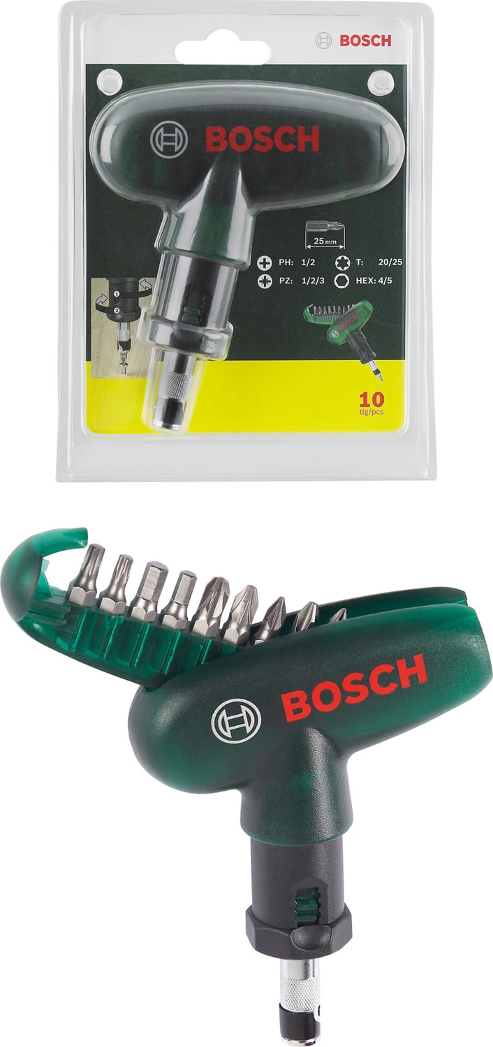 BOSCH Dıy-P 10 Parça Cırcır Cep Tornavida Seti