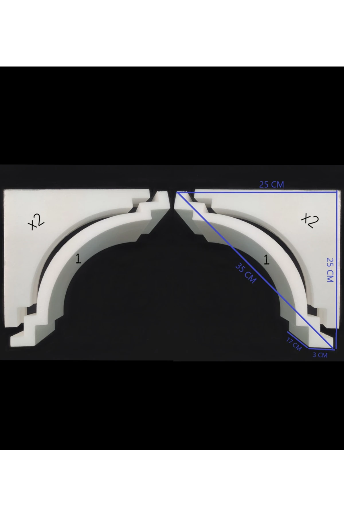 35 Cm Stropiyer Kapı Kemer Takımı Demonte