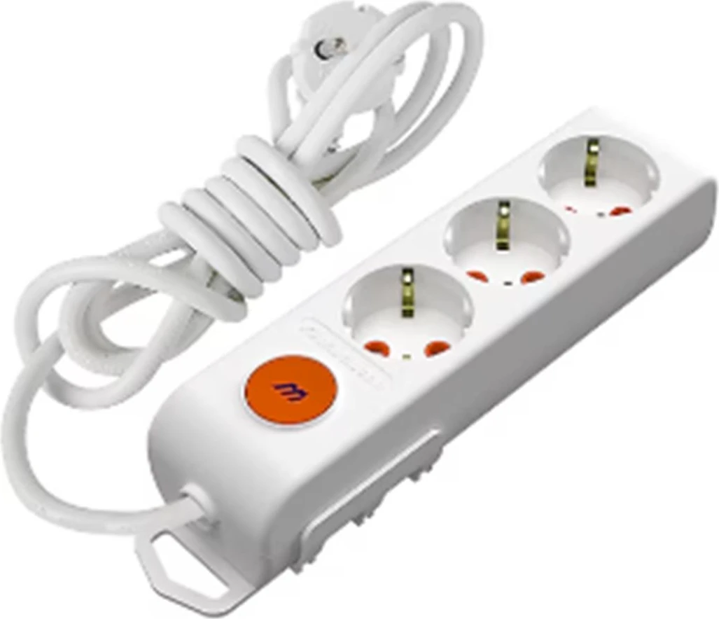 Mutlusan Rı-Tech 3lü 1mt Anahtartopraklı Grup Priz (001 175 320002 01 00)