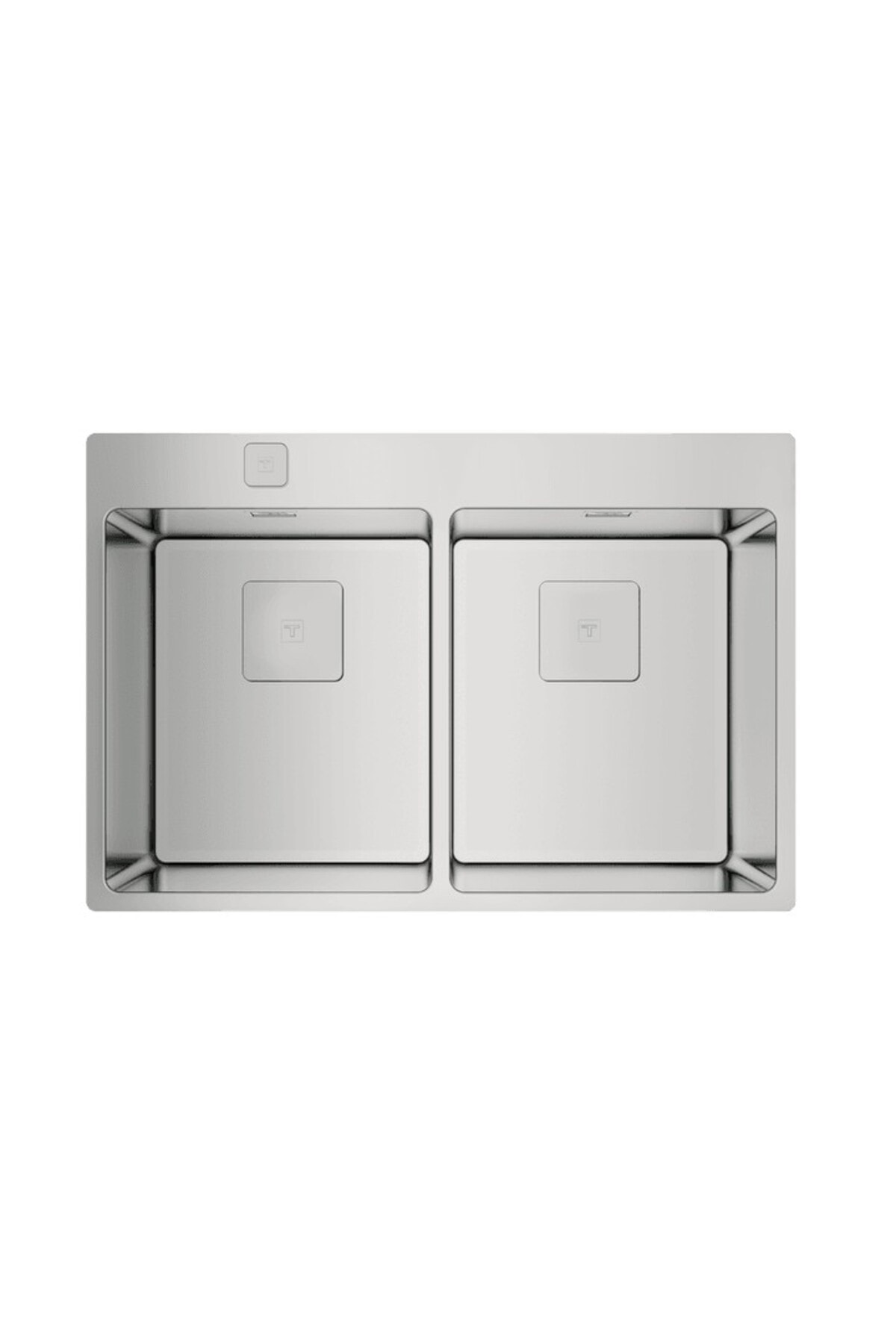 Forlinea 2b 740 Çift Gözlü Tezgah Üstü Paslanmaz Çelik Mutfak Eviyesi