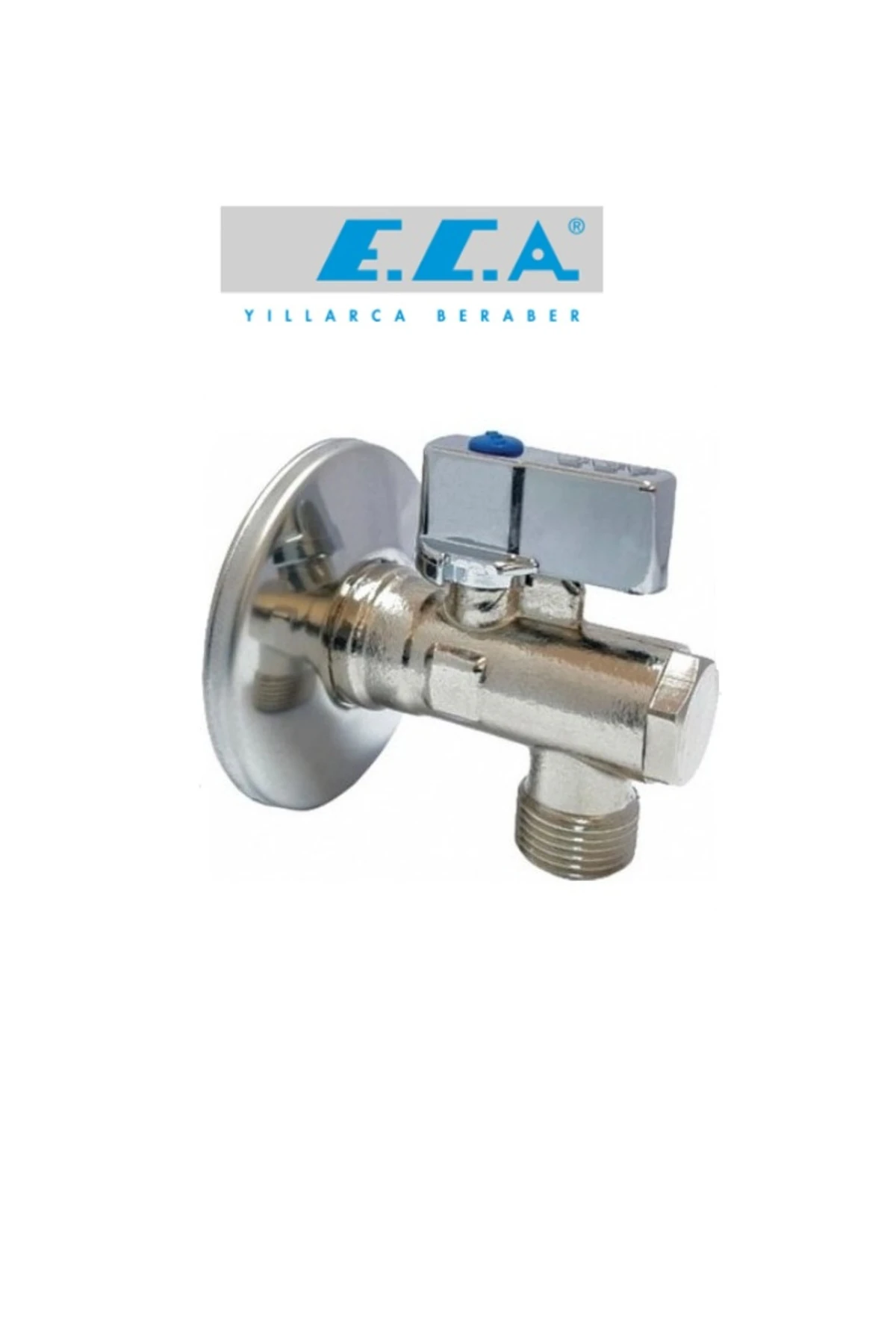 Filtreli Ara Musluk Rozetli-parlak Krom Başlıkı