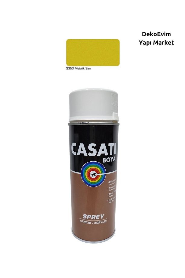 Sprey Boya S353 Metalik Sarı 400 Ml.