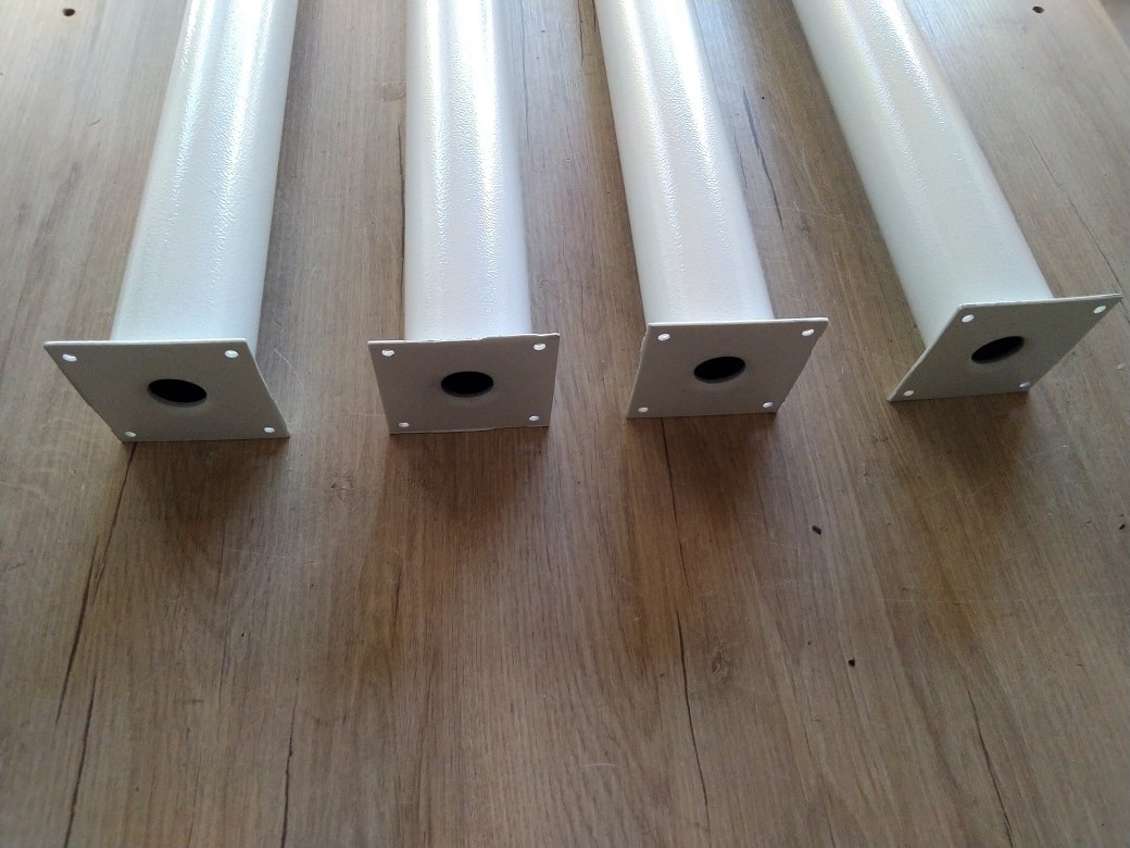 4 Adet- Metal Boru Ayak- Masa Ayağı-72,5 cm Ayarlanabilir