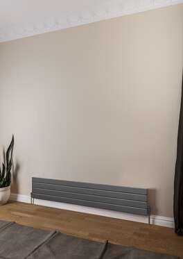 Teos Yatay Çelik Radyatör 1400X295 Pütürlü Beyaz (Ral 9016)