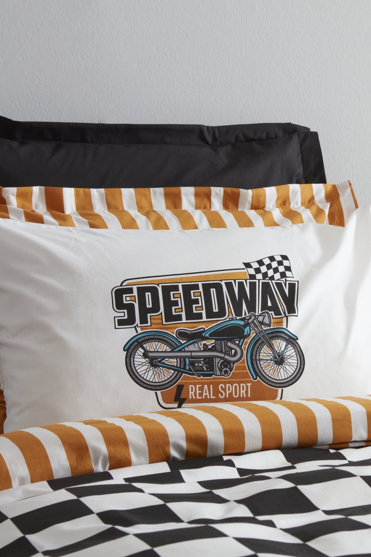 Young Speed Way %100 Pamuk Tek Kişilik Fitted Nevresim Takımı