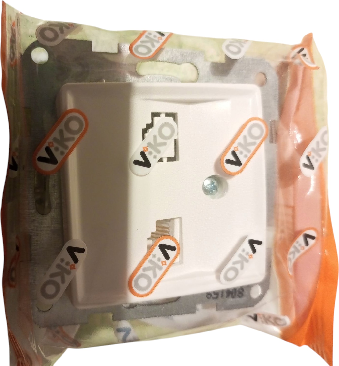 Linnera-Rollina 90440013 Tekli Nümeris Cat3 Mek+Kapak+Çerçeve Beyaz