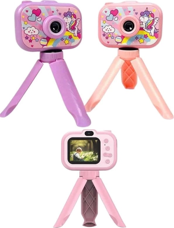 Çocuklara Özel Ayaklı Mini Fotoğraf Makinesi Dijital LCD Ekran