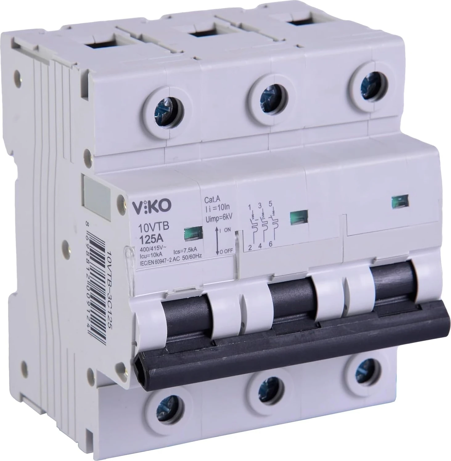 10VTB-3C125 Otomatik Sigorta 10KA C Tipi 3 KUTUP125A