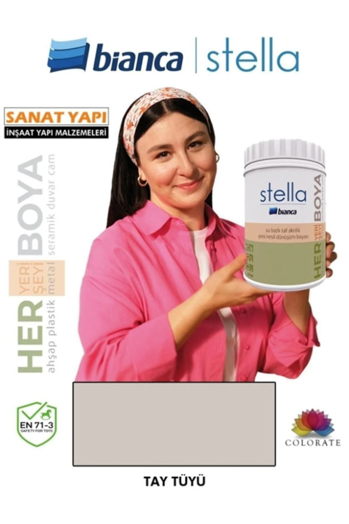 Stella Su Bazlı Akrilik Boya Tay Tüyü