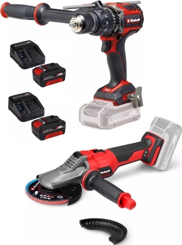 Tp-Cd 18/120 Li-I Bl Matkap Tp-Ag 18/125 F Li Bl Taşlama 2X4.0AH Akülü Kömürsüz Set